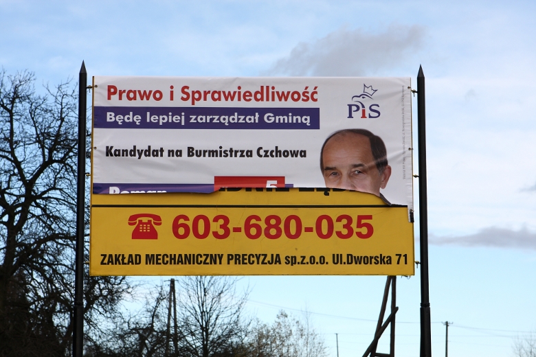 uszkodzony baner Tymowa